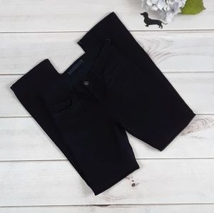 J Brand straight leg black stretch jean. Sz 27.